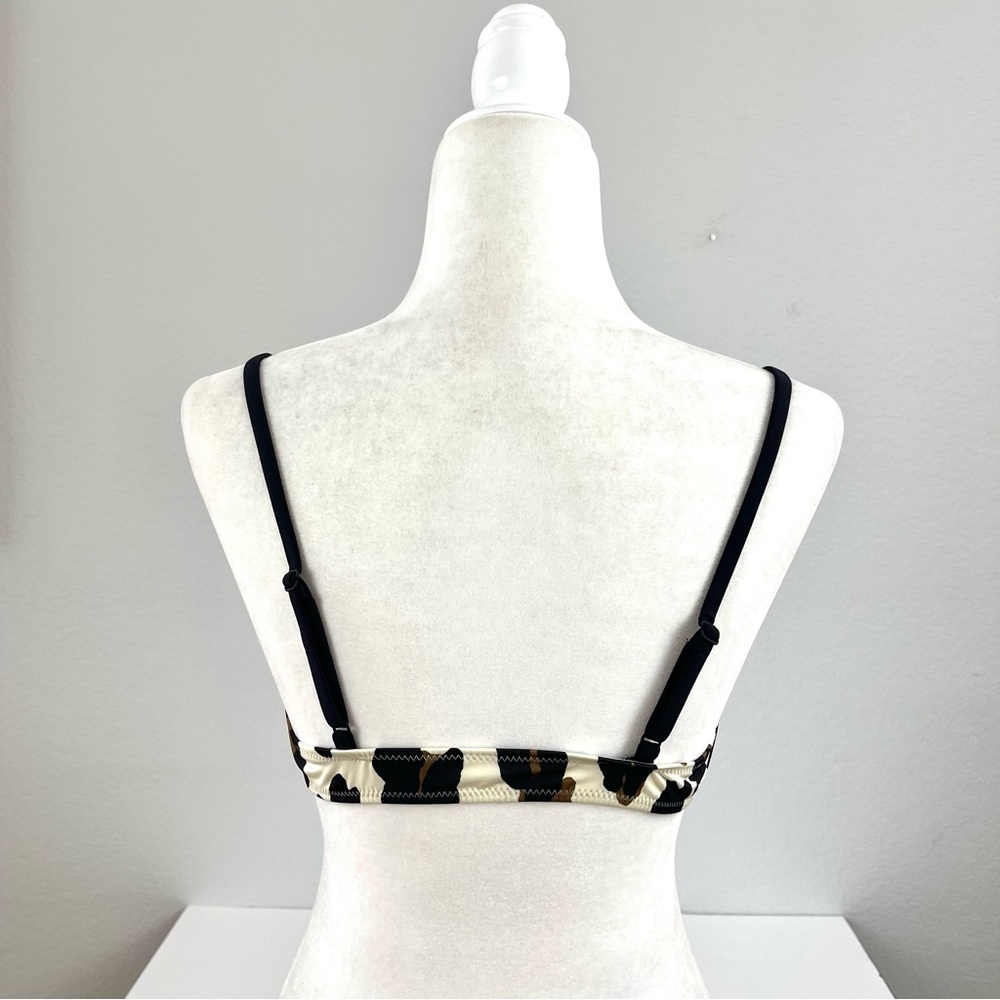 Solid & Striped 3 Piece Animal Print Swimsuit Size Large - Picture 4 of 7
